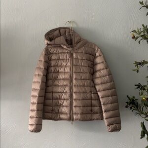 SAVE THE DUCK Women's Beige Ultralight Puffer Jacket